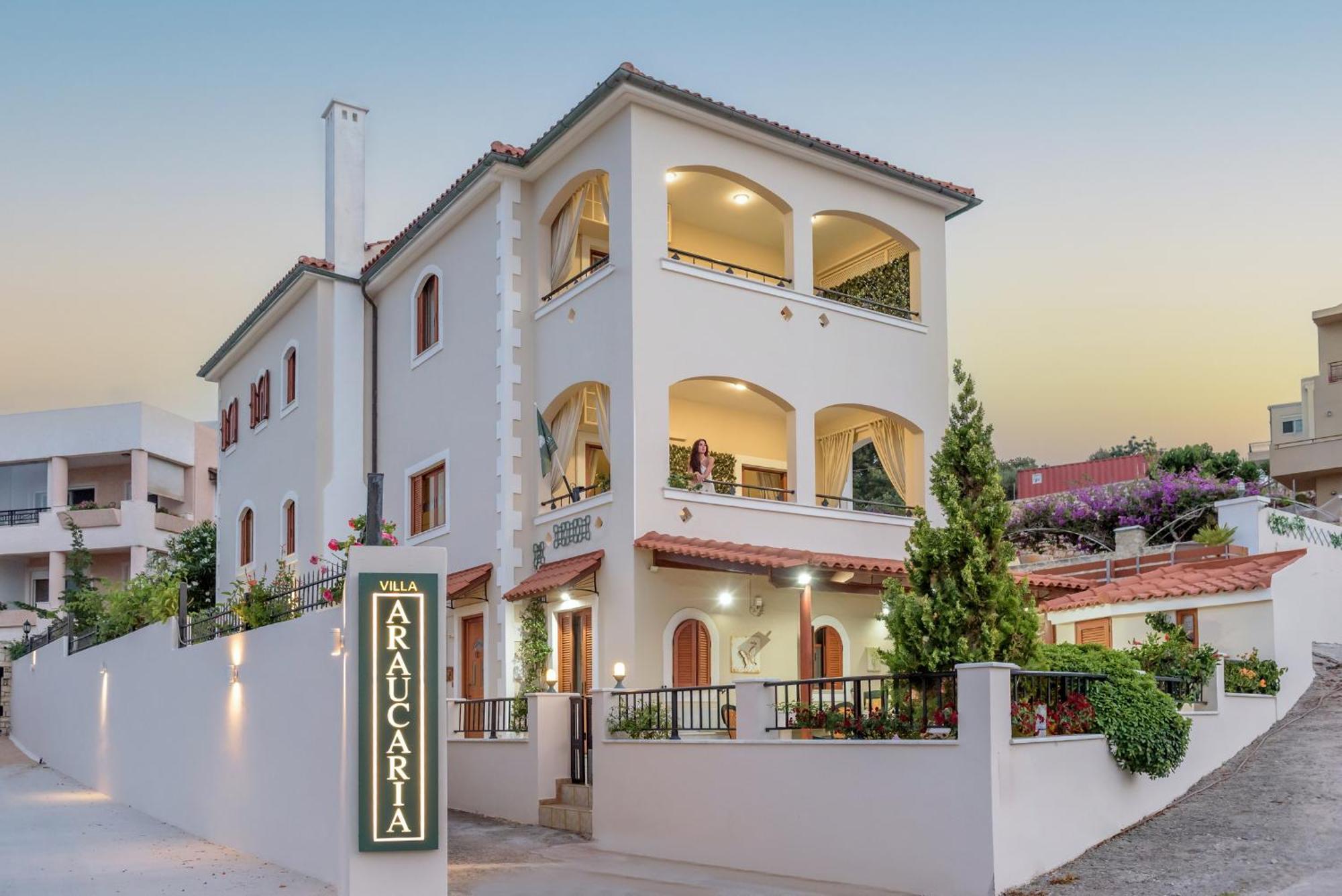 Villa Araucaria - Private Pool, Jacuzzi, Sea View Ретимно Экстерьер фото